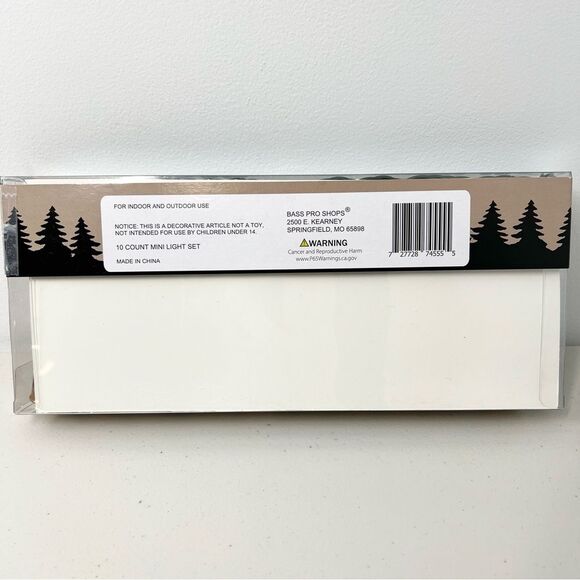 New Bass Pro Shops 10 Count Shotgun Shell Mini Light Set Indoor/Outdoor Novelty - Picture 5 of 7